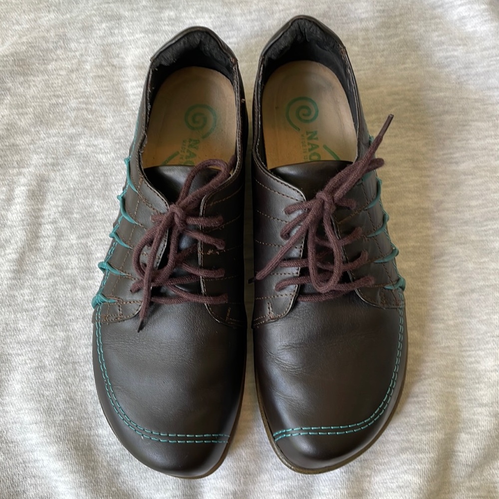 Naot 37 Tanguru leather lace up casual dress sneakers